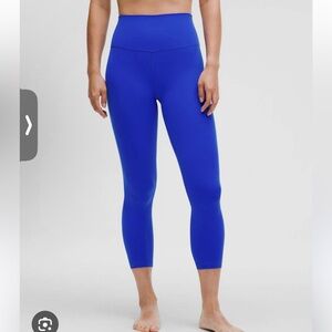 NWT Lululemon 25” Align High Rise Pant Size 6 Cerulean Blue